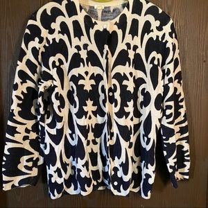 J. Crew Black and White Cardigan